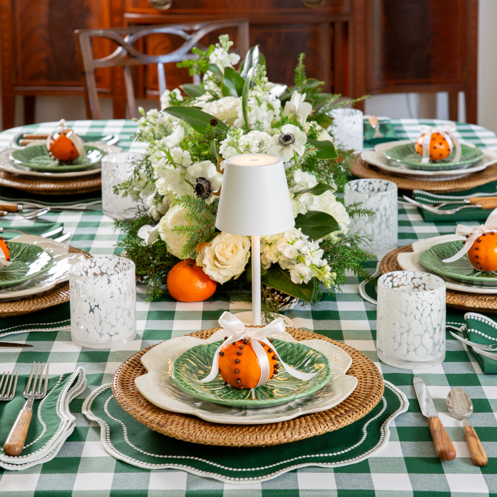 Buffalo Check Tablecloth - Green – Katherine Young Home