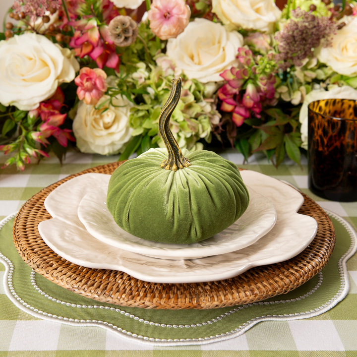 Buffalo Check Tablecloth - Sage – Katherine Young Home