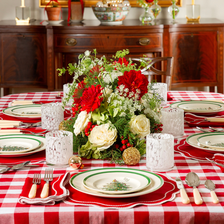 Buffalo Check Tablecloth - Red – Katherine Young Home