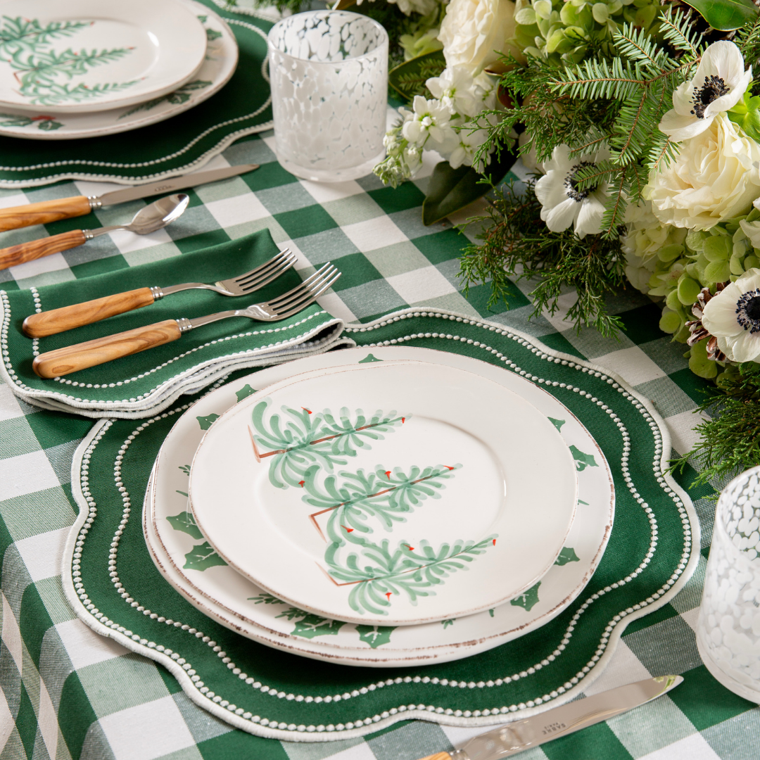 Buffalo Check Tablecloth - Green – Katherine Young Home